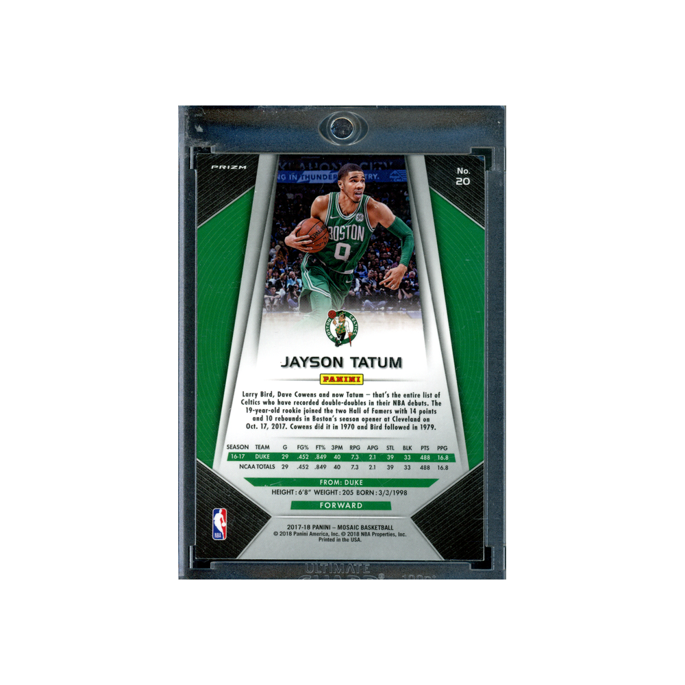 Jayson Tatum 2017-18 Panini Mosaic Basketball Mosaic Prizm Rookie