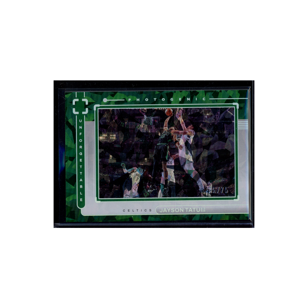 Jayson Tatum 2022-23 Panini Photogenic Basketball Unforgettable Diamond /75