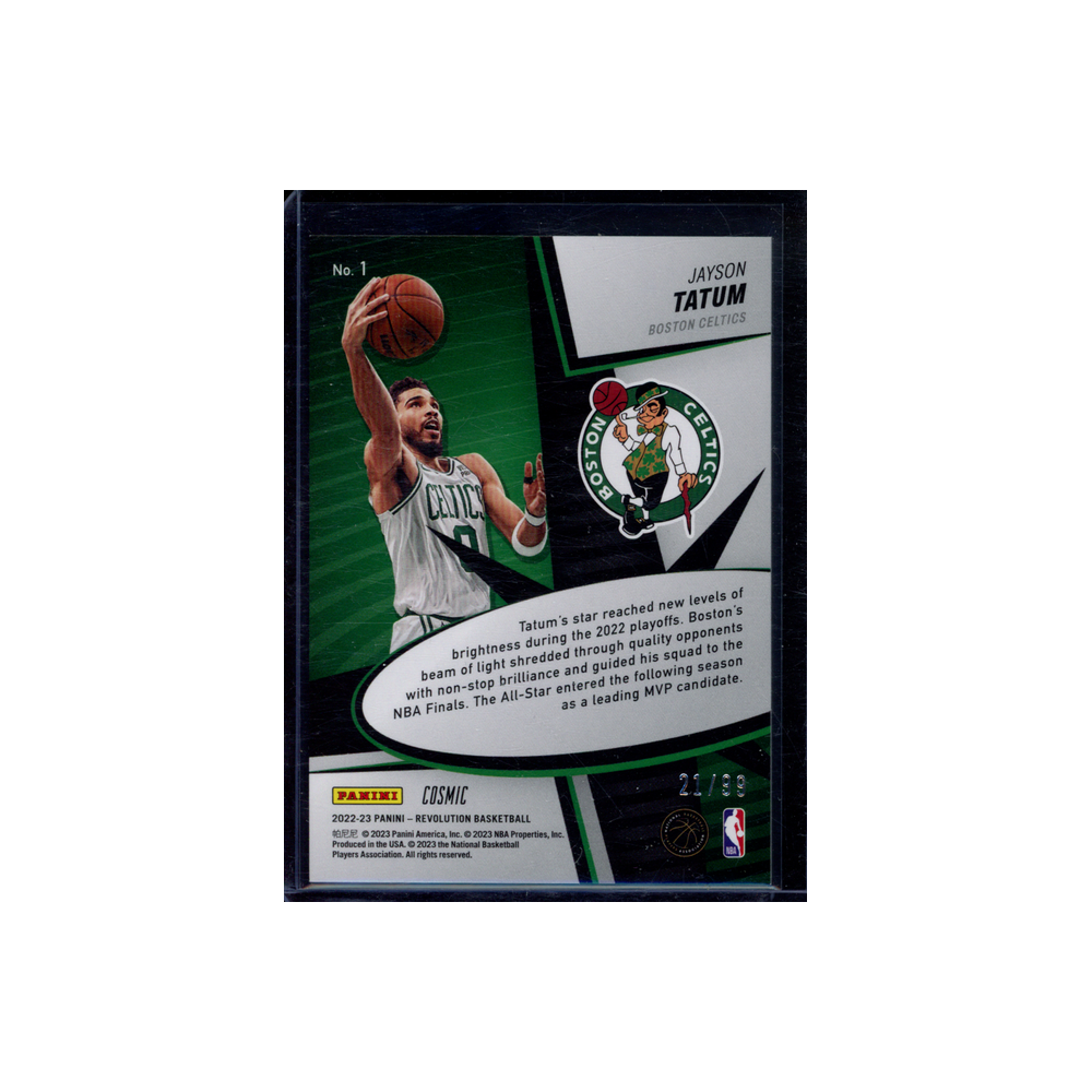 Jayson Tatum 2022-23 Panini Revolution Basketball Supernova Cosmic /99