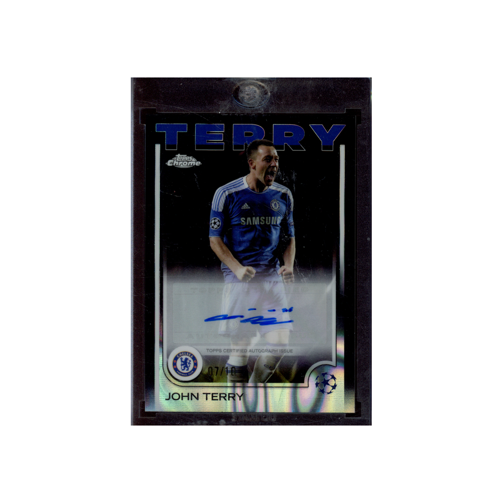 John Terry 2025 Topps Chrome Auto Black Refractor /10