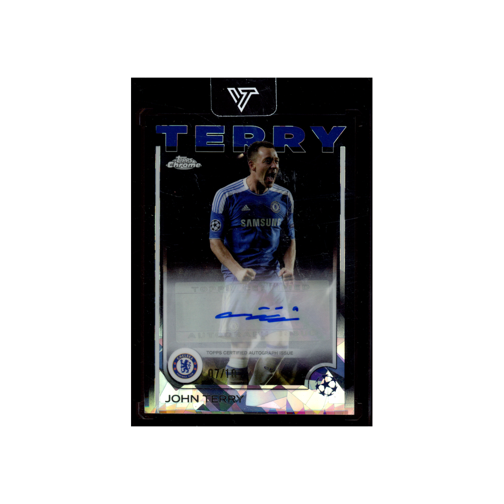 John Terry 2025 Topps Chrome Auto Black Sapphire Refractor /10