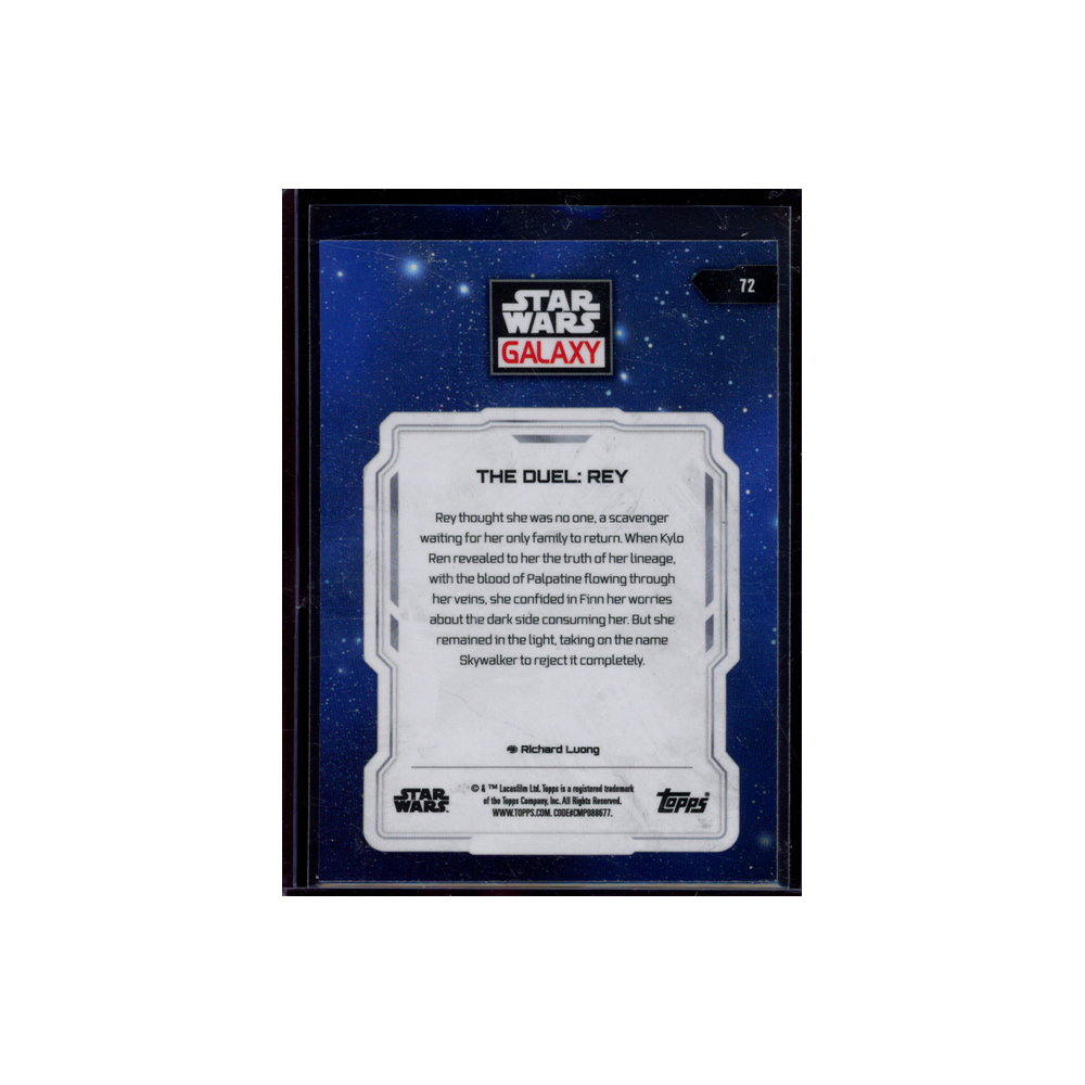 The Duel: Rey 2024 Topps Star Wars Galaxy Chrome