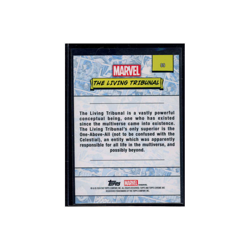 The Living Tribunal 2024 Topps Marvel Chrome /399