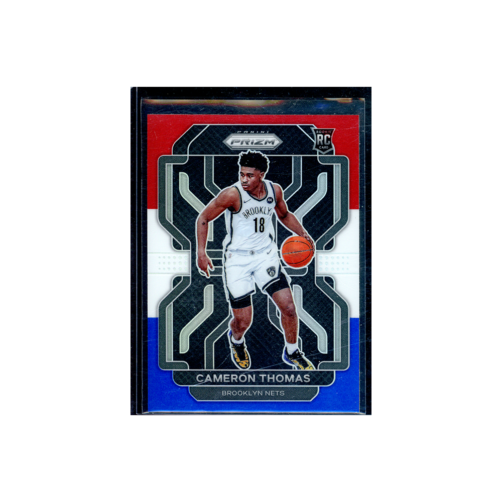 Cameron Thomas 2021-22 Panini Prizm Basketball Red White Blue Prizm Rookie