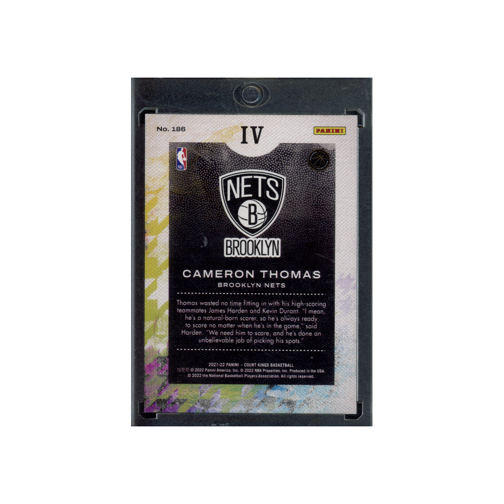 Cameron Thomas 2021-22 Panini Court Kings Basketball Rookies IV