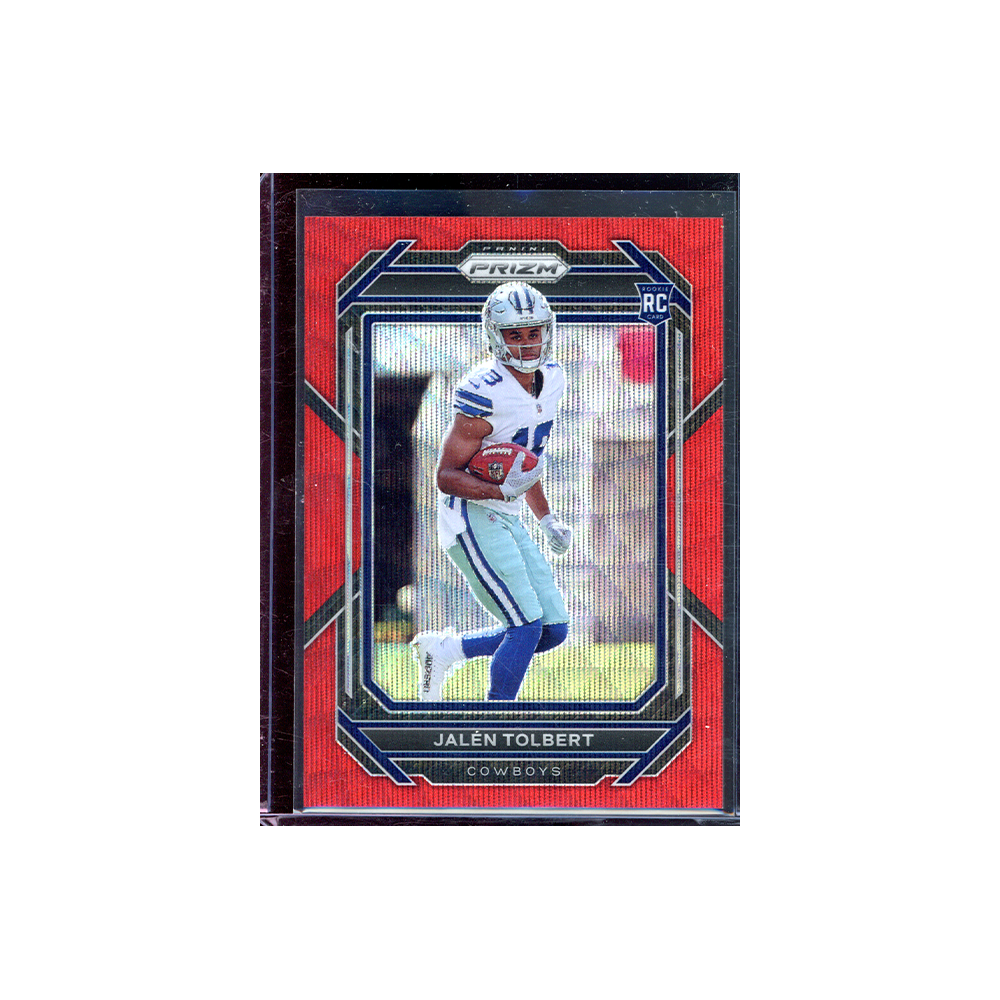 Jalen Tolbert 2022 Panini Prizm Football Red Wave Prizm Rookie /149