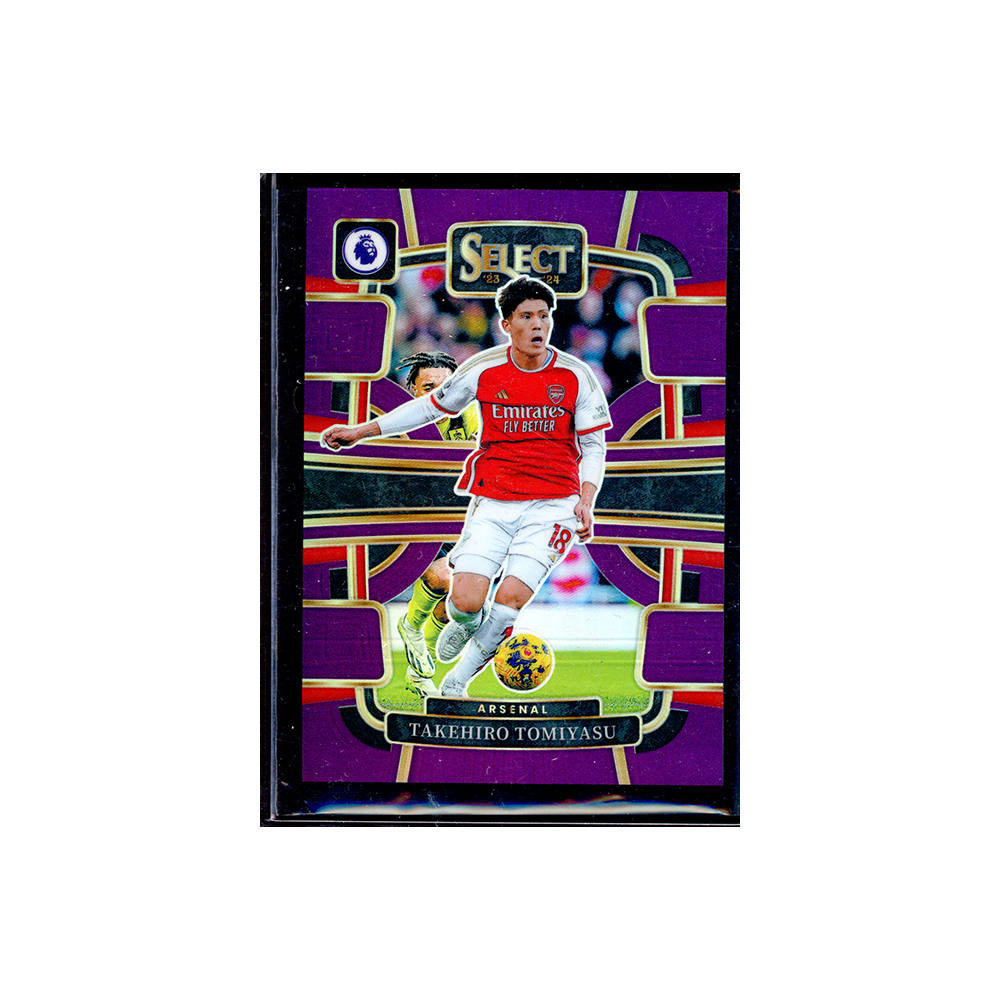 Takehiro Tomiyasu 2023-24 Panini Select Premier League Soccer Purple /149