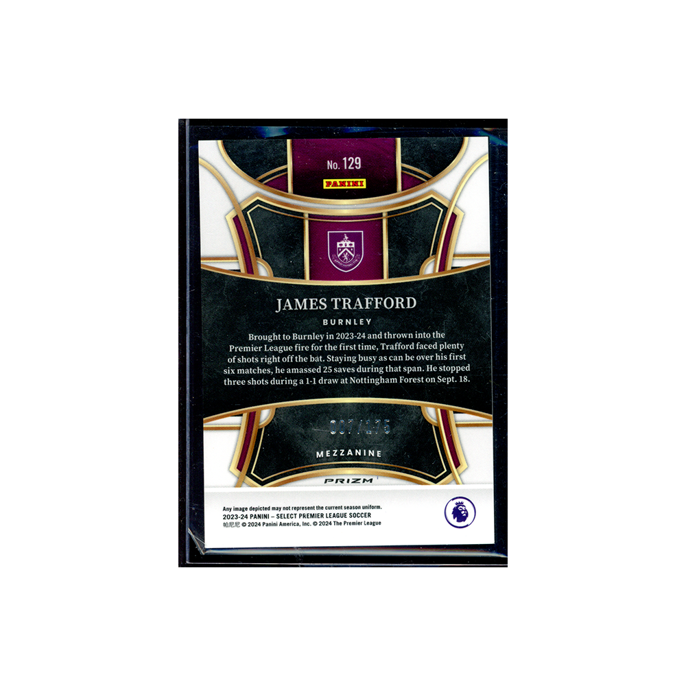 James Trafford 2023-24 Panini Select Premier League Soccer Rookie Camo /175
