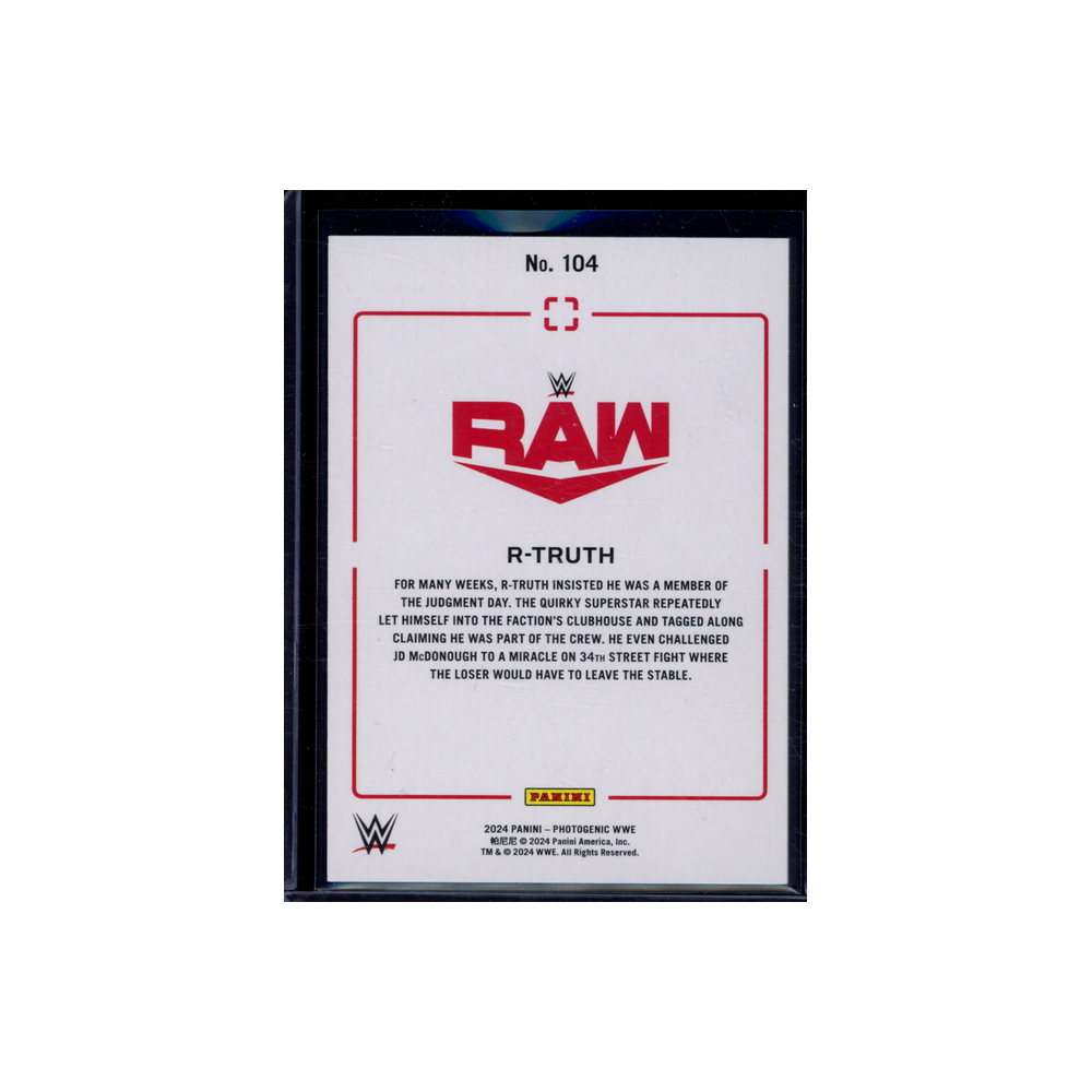 R-Truth 2024 Panini Photogenic WWE Maze /25