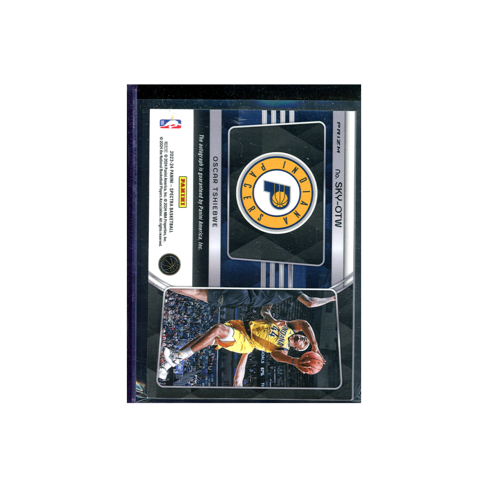 Oscar Thsiebwe 2023-24 Panini Spectra Basketball Sky High Rookie Auto /5