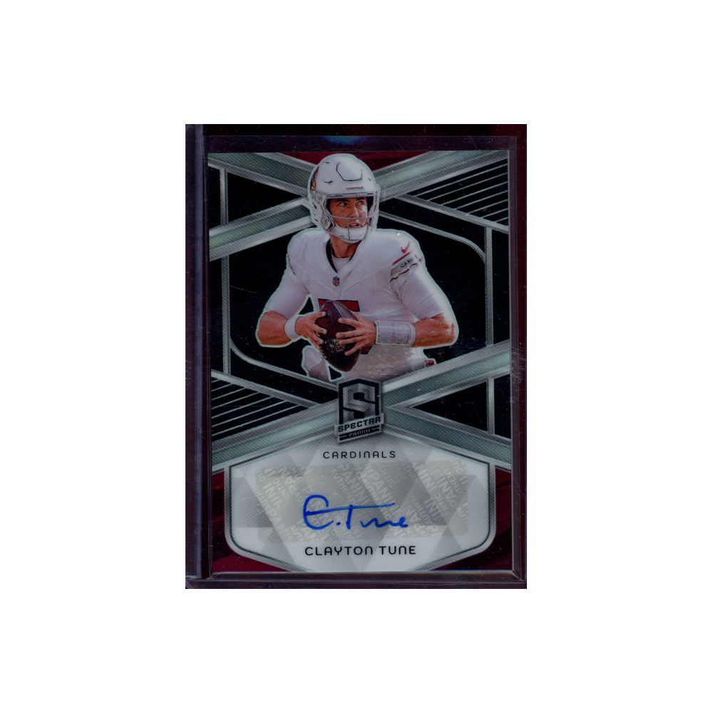 Clayton Tune 2024 Panini Spectra Football Auto /199