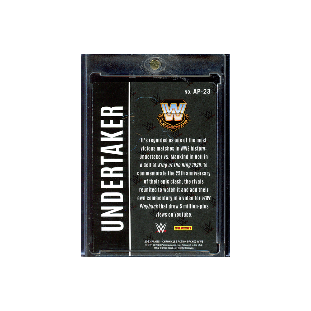 Undertaker 2023 Panini Chronicles Action Packed WWE 24k Gold #AP-23
