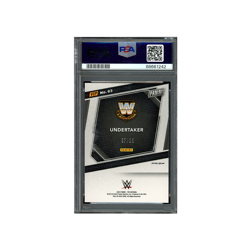 Undertaker 2023 Panini NSCC VIP Gold Green Sparkle /99 PSA10
