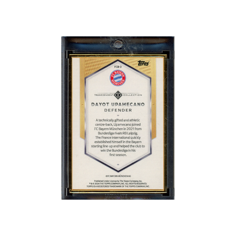 Dayot Upamecano 2024 Topps Transcendent Framed 1/1