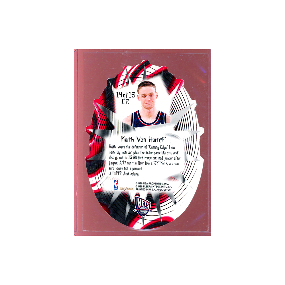 Keith Van Horn 1999 Skybox Apex Cutting Edge Die-Cut