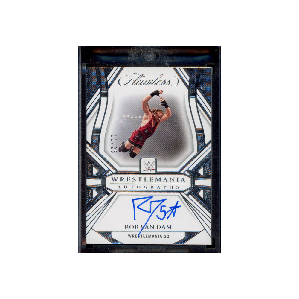 Rob Van Dam 2024 Panini Flawless WWE Wrestlemania Auto /25