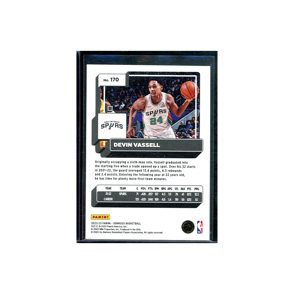 Devin Vassell 2022-23 Panini Donruss Basketball Red Choice /99