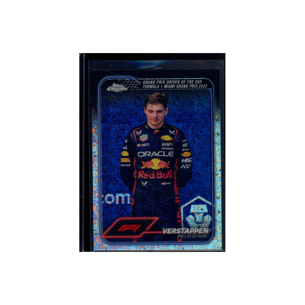 Max Verstappen 2024 Topps Chrome F1 Driver of the Day /299
