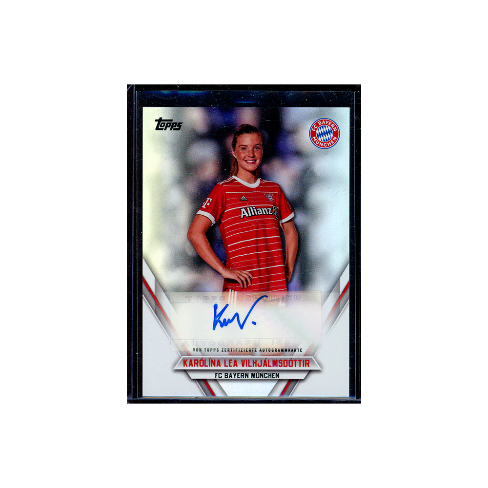 Karolina Lea Vilhjalmsdottir 2022-23 Topps FC Bayern München Team Set Auto