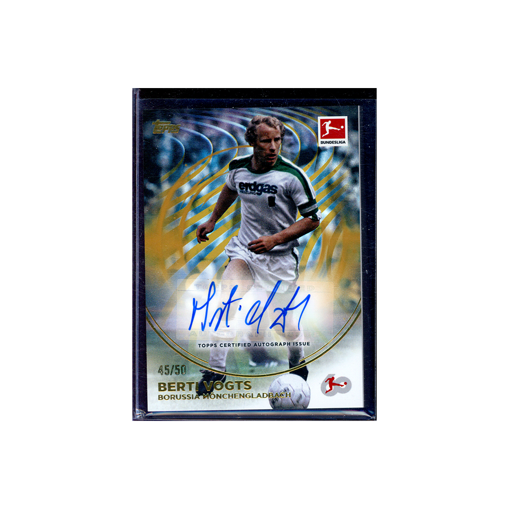 Berti Vogts 2023-24 Topps 60 Years of Bundesliga Soccer Auto Gold /50
