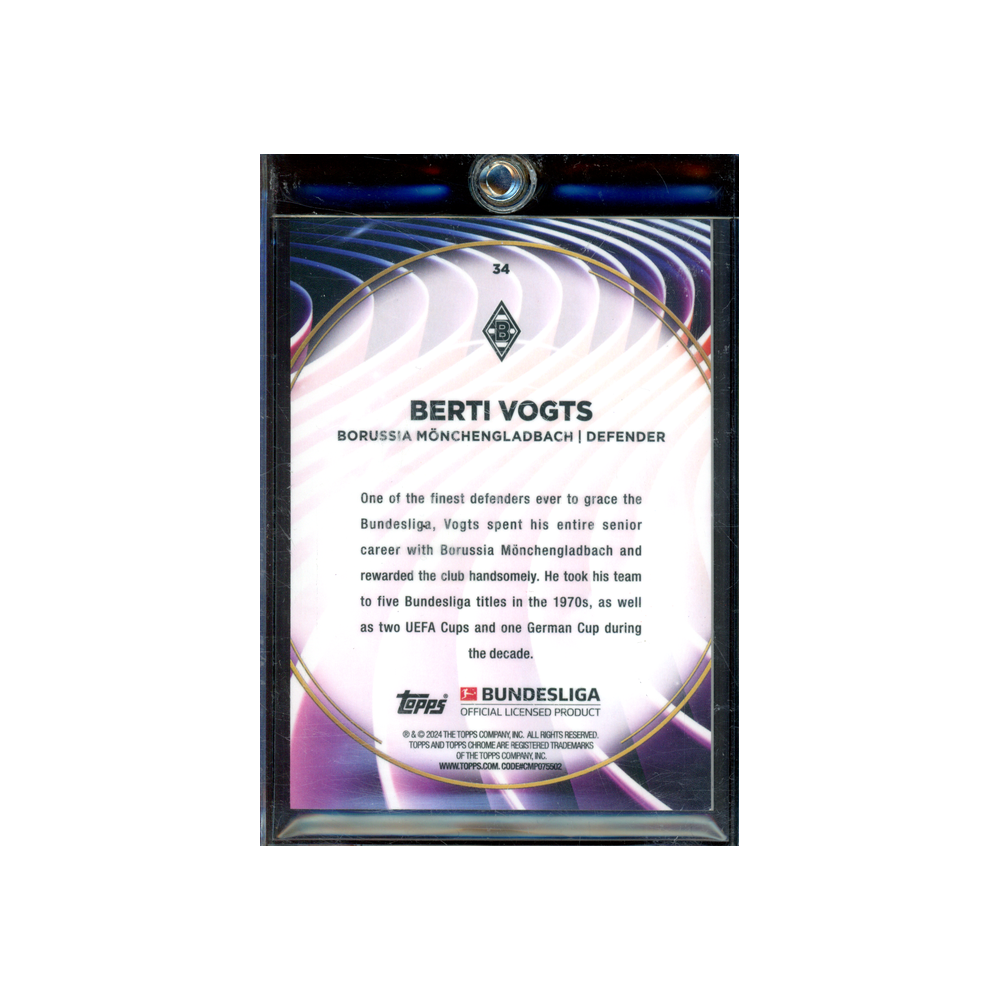 Berti Vogts 2024 Topps Bundesliga 60 Years /60