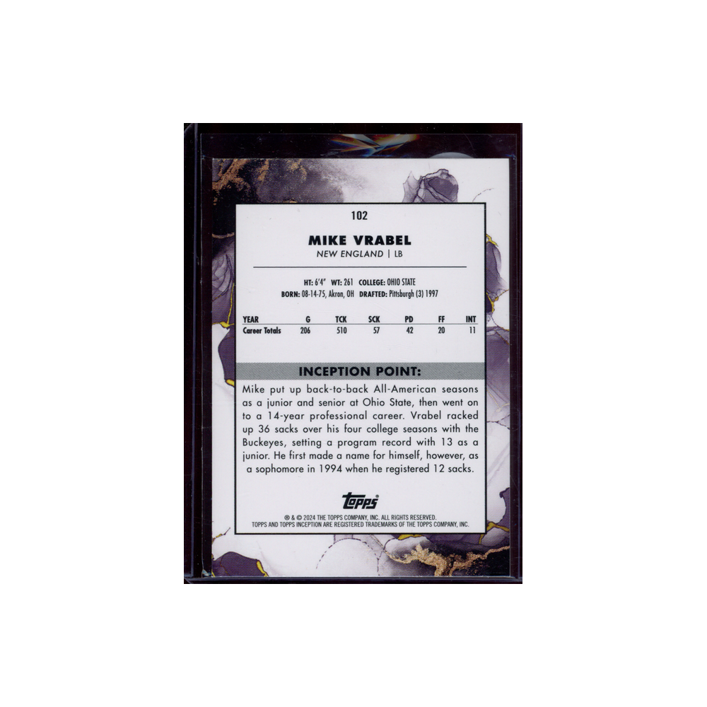 Mike Vrabel 2024 Topps Inception Football /125