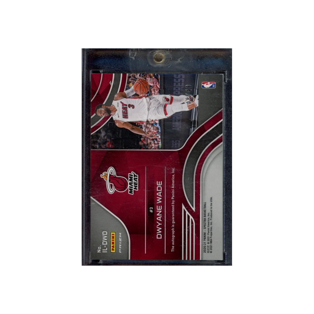 Dwyane Wade 2020-21 Panini Spectra Basketball Illustrious Legends Auto /49
