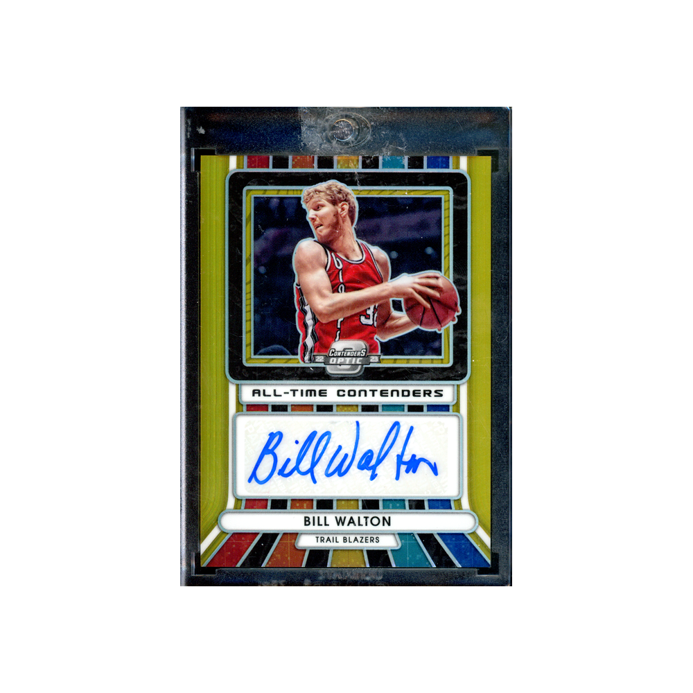 Bill Walton 2022-23 Panini Contenders Optic Basketball All-Time Contenders Auto Gold /10