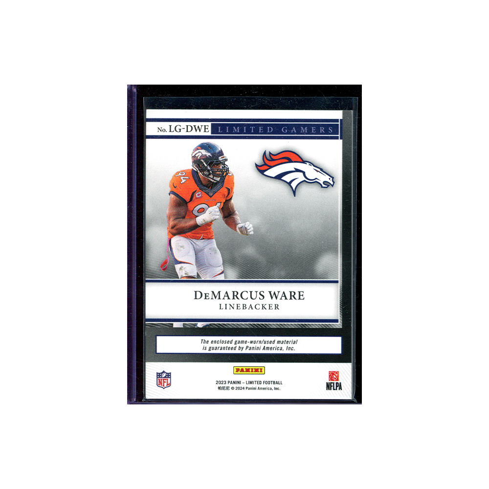 DeMarcus Ware 2023 Panini Limited Football Game-Worn Limited Gamers Patch /49