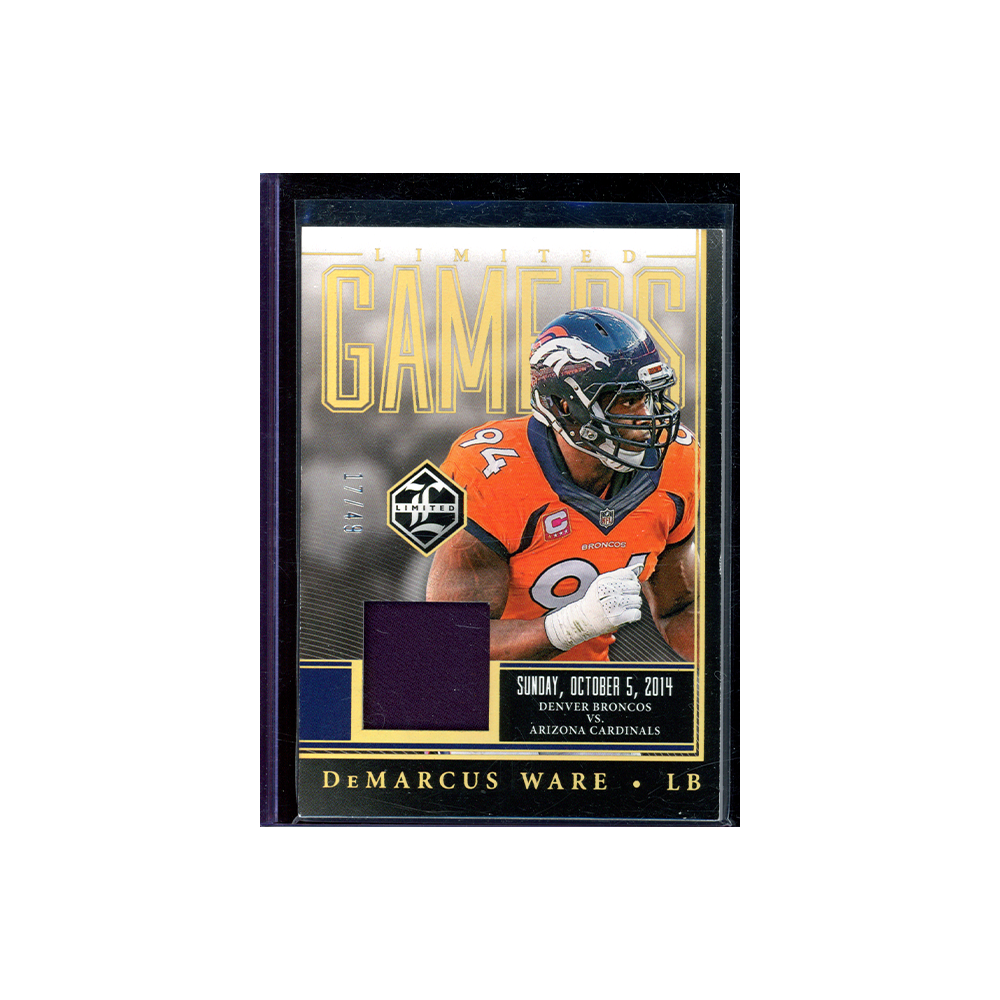 DeMarcus Ware 2023 Panini Limited Football Game-Worn Limited Gamers Patch /49