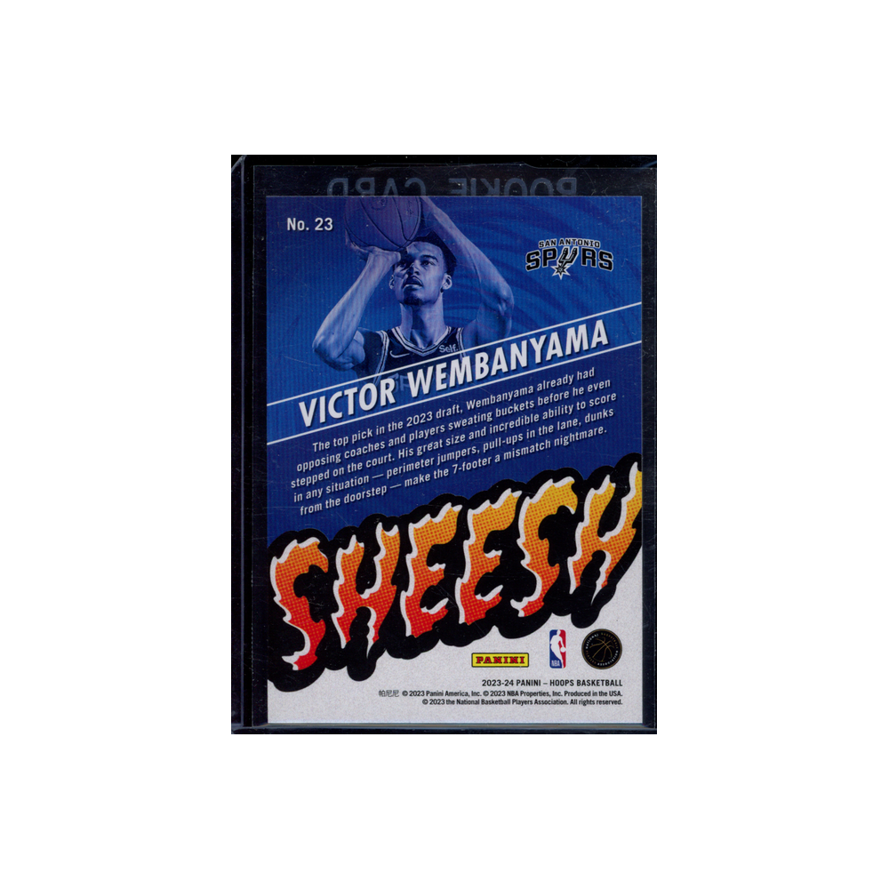 Victor Wembanyama 2023-24 Panini Hoops Basketball Rookie Sheesh #23
