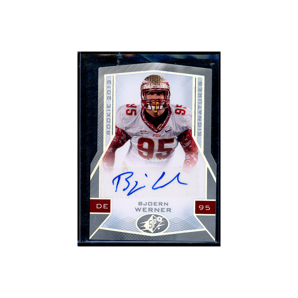 Björn Werner 2013 SPX Football Rookie Auto /25