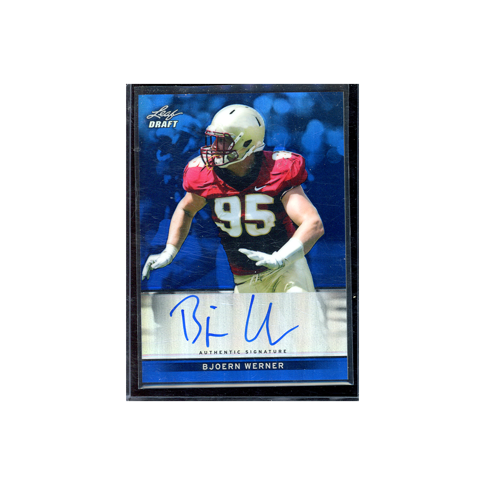 Björn Werner 2013 Leaf Draft Football Rookie Auto /25