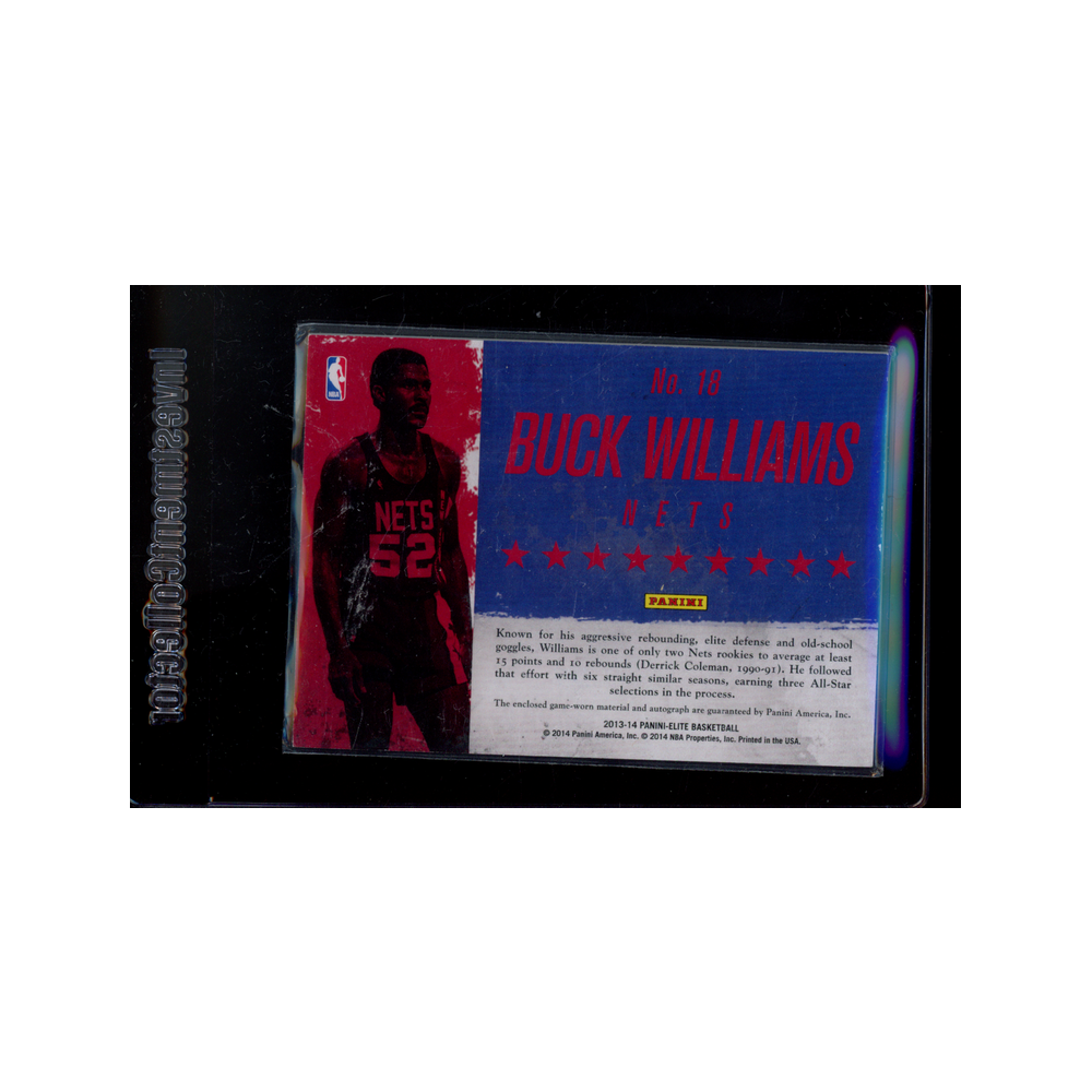 Buck Williams 2013-14 Panini Elite Basketball Throwback Threads Auto /299