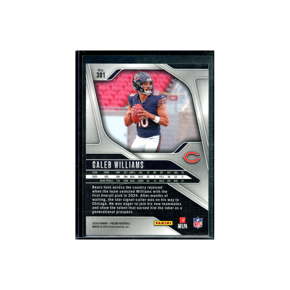Caleb Williams 2024 Panini Prizm Football Rookie