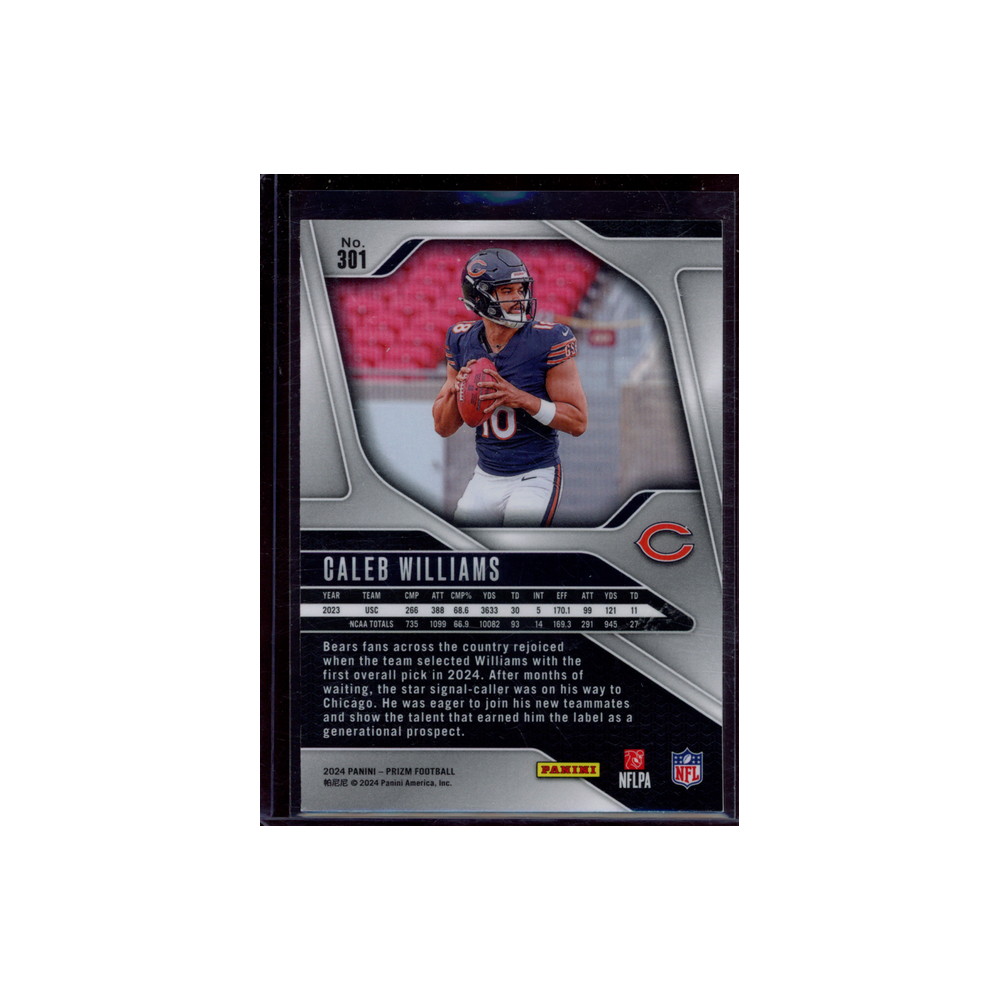 Caleb Williams 2024 Panini Prizm Football Rookie