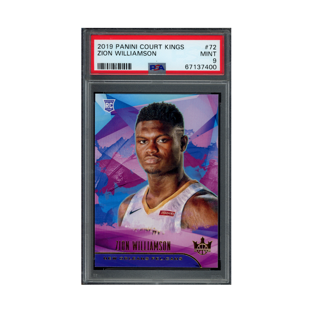 Zion Williamson 2019 Panini Court Kings Rookie PSA 9