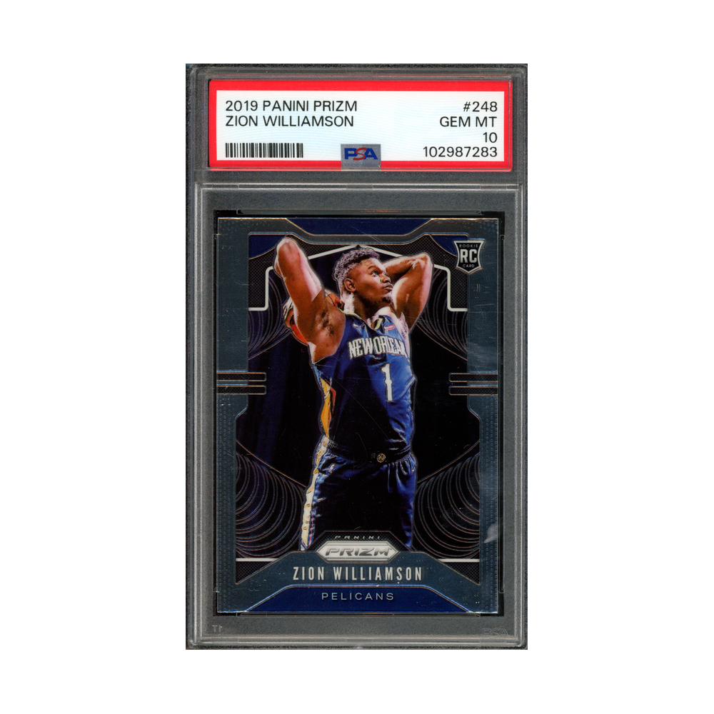 Zion Williamson 2019-20 Panini Prizm Basketball Rookie PSA 10