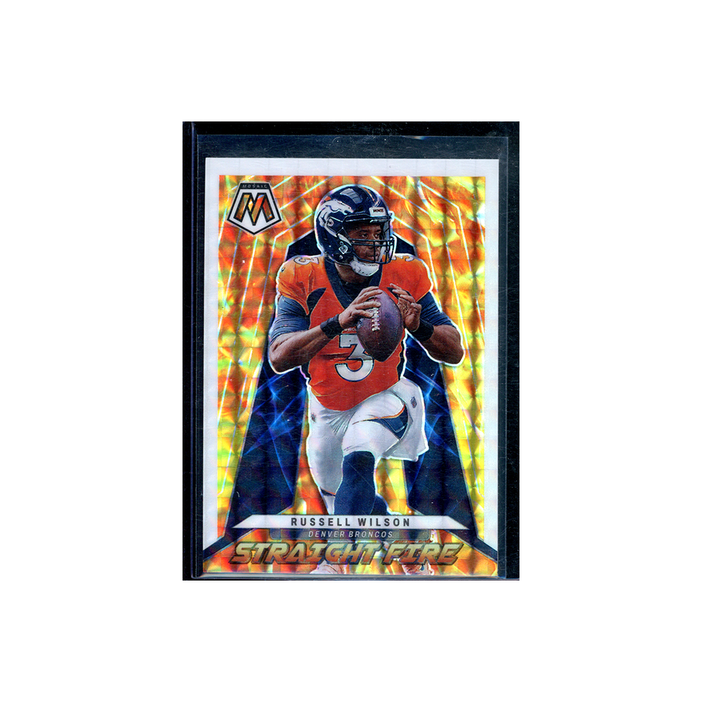 Russell Wilson 2022 Panini Mosaic Football Straight Fire /25