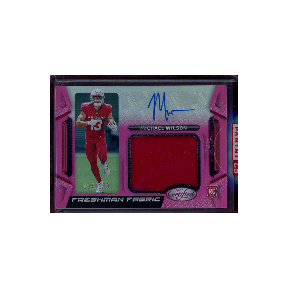 Michael Wilson 2023 Panini Certified Football Rookie Patch Auto /299