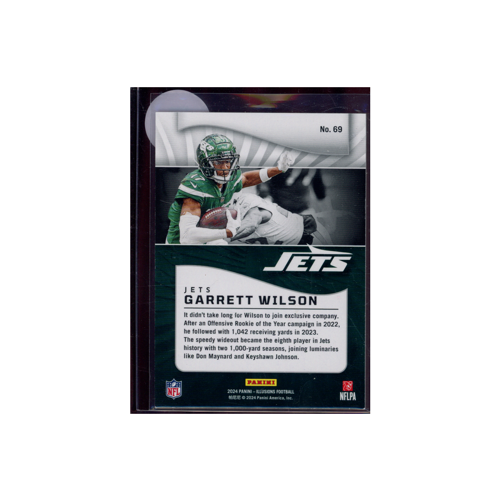 Garrett Wilson 2024 Panini Illusions Football Gold /25