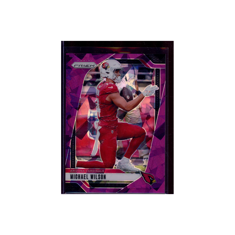 Michael Wilson 2024 Panini Prizm Football Purple Ice /225