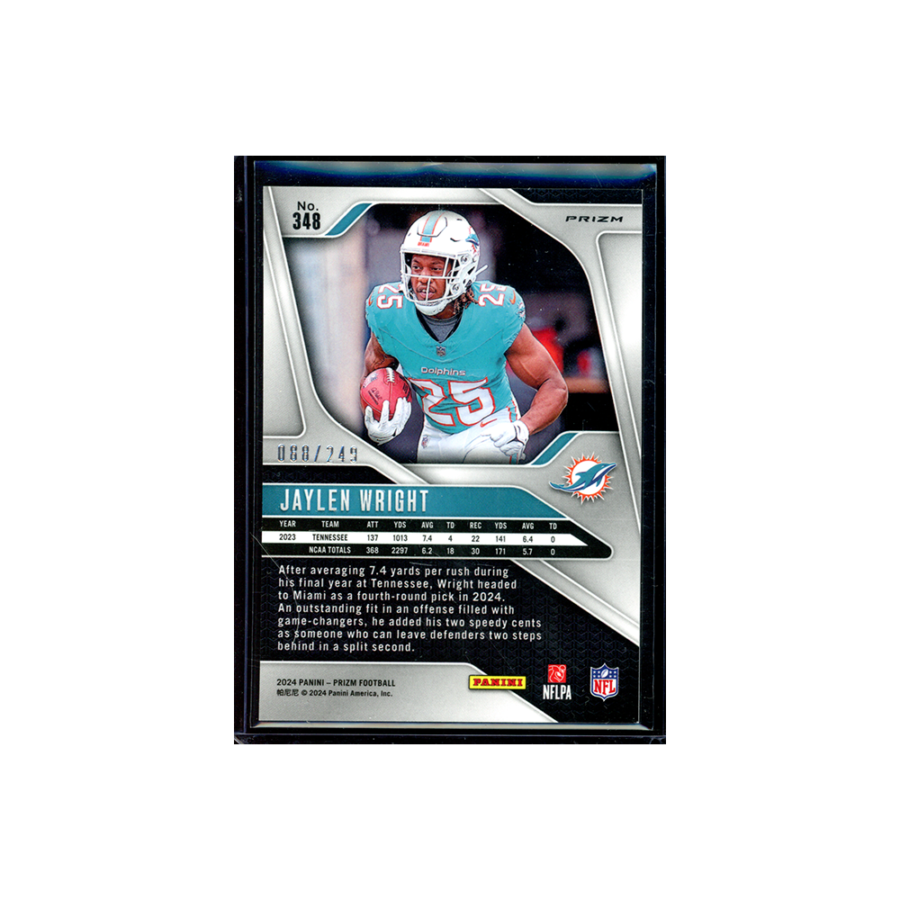 Jaylen Wright 2024 Panini Prizm Football Orange Rookie /249
