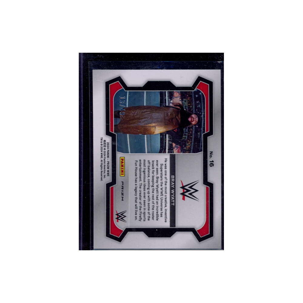 Bray Wyatt 2024 Panini Prizm WWE Undercard Green Disco Prizm /49