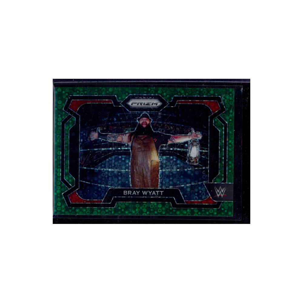 Bray Wyatt 2024 Panini Prizm WWE Undercard Green Disco Prizm /49