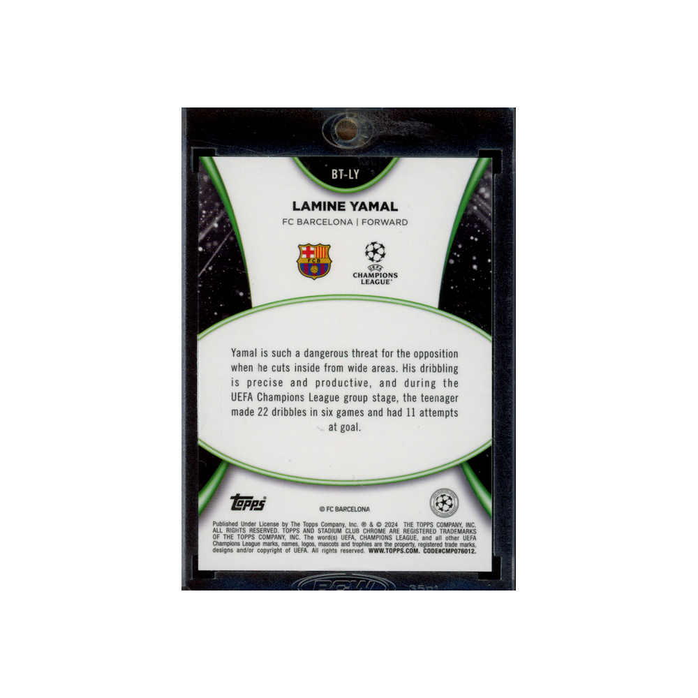 Lamine Yamal 2024 Topps Chrome Beam Team Rookie