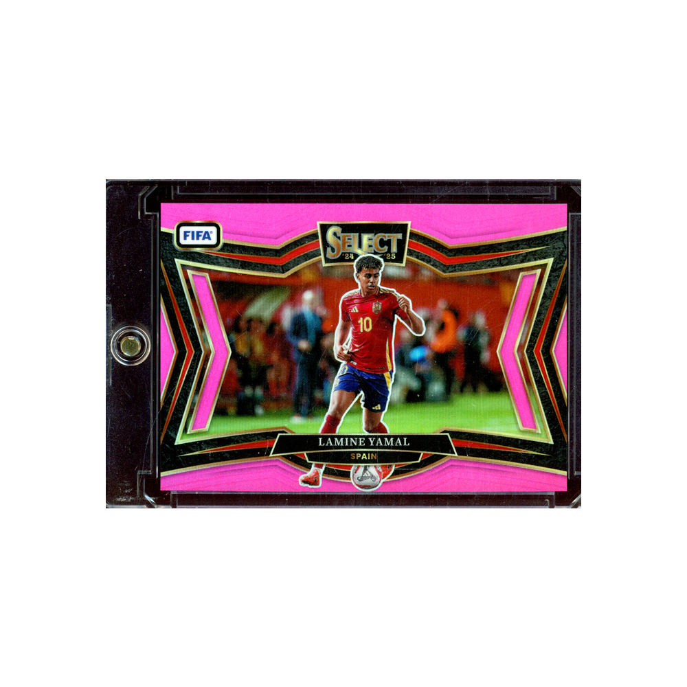 Lamine Yamal 2024-25 Panini Select Soccer Pink Field Level /59
