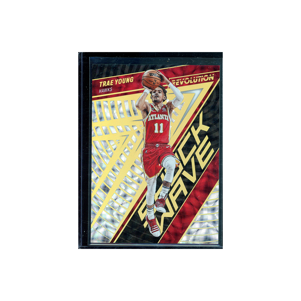 Trae Young 2022-23 Panini Revolution Shock Wave Asia Gold /10