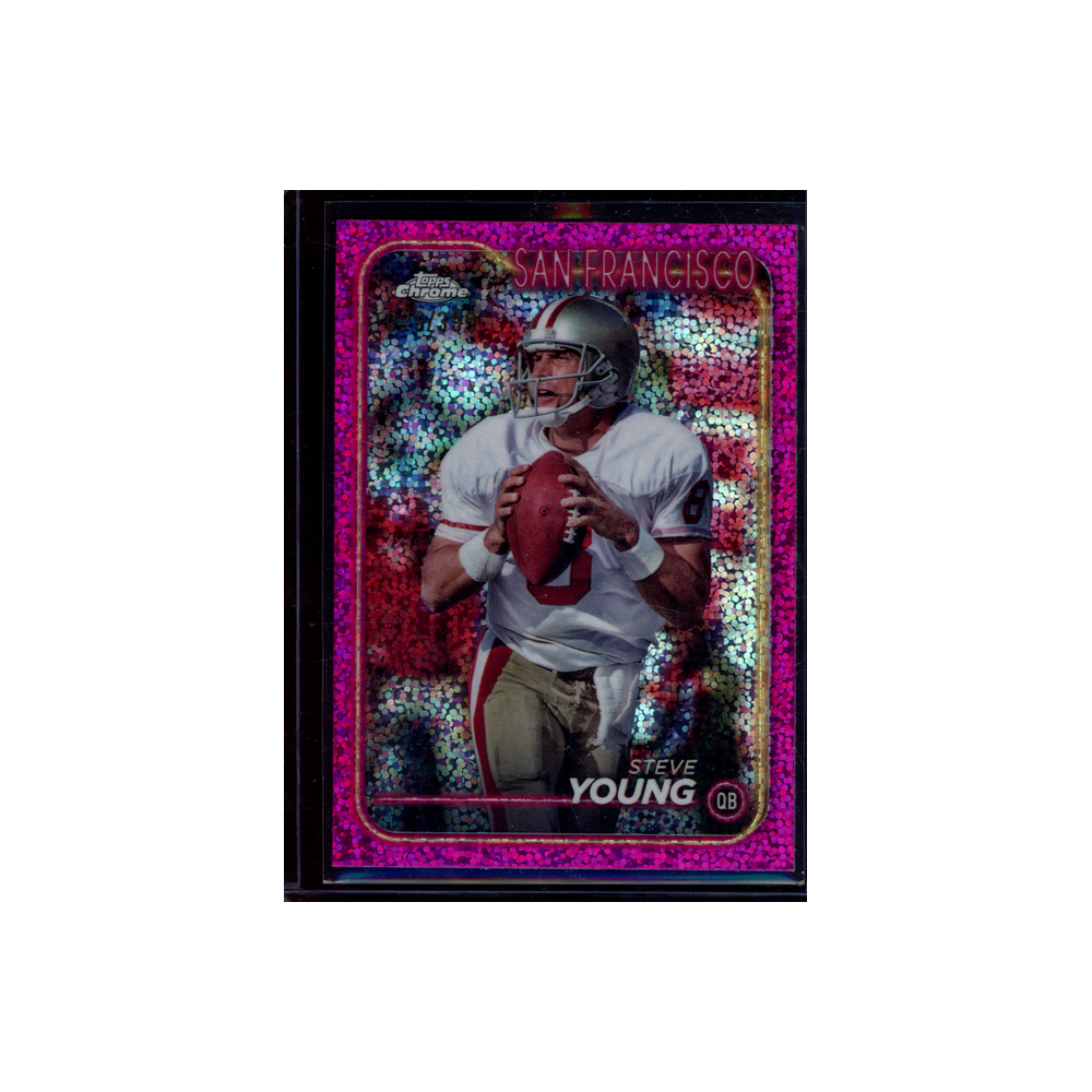 Steve Young 2024 Topps Chrome Football Pink Mini Diamond /399