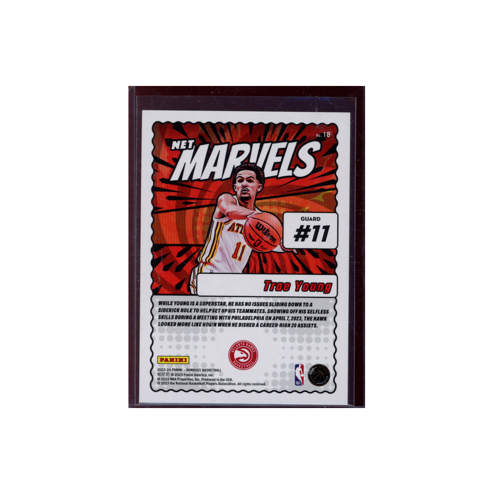 Trae Young 2023-24 Panini Donruss Basketball Net Marvels